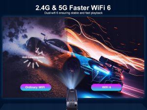 Projektor przenośny HY320 WERSJA DUŻA FULLHD WiFi ANDROID 11 + SMART TV 17