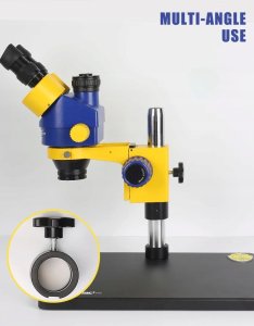 Mikroskop Stereo Triocular Mechanic MC75T B3 + B1 Minionek + Oświetlacz LED 10