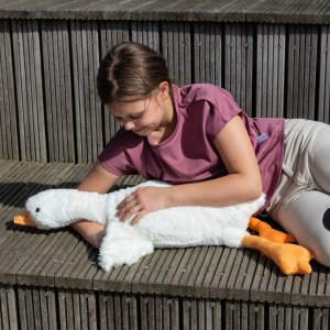 Duża Grzejąca Gęś XXL - Miękka Ciepła Poduszka 90 cm 11