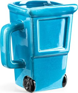 Niebieski Kubek Śmietnik - Pojemnik na Śmieci 2