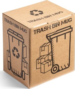 Niebieski Kubek Śmietnik - Pojemnik na Śmieci 4