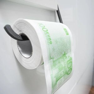 GiftWorld Papier Toaletowy 100 Euro XL - Zabawny Dodatek do Łazienki 2