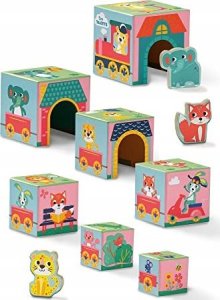 ses creative SES Wieża z klocków z figurk.zwierząt 13142 31425 2