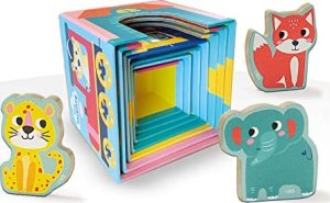 ses creative SES Wieża z klocków z figurk.zwierząt 13142 31425 4