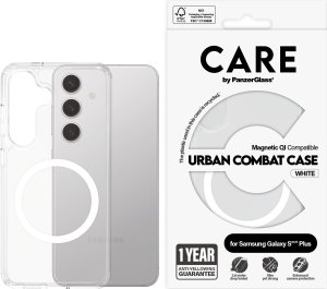 CARE Flagship Case Clear w. white QI Galaxy S25 Plus 2