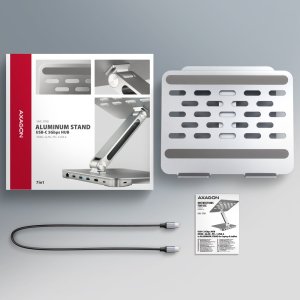 Axagon Podstawka pod laptopa z hubem 7w1 (HMC-STND) 10