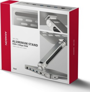 Axagon Podstawka pod laptopa z hubem 7w1 (HMC-STND) 11
