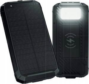 PLATINET POWER BANK 10000 mAh WIRELESS CHARGER 15W SOLAR PANEL 2x USB-A + USB-C [46030] 3