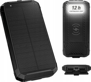 PLATINET POWER BANK 10000 mAh WIRELESS CHARGER 15W SOLAR PANEL 2x USB-A + USB-C [46030] 4