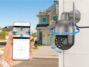 Kamera WIFI IP Zewnętrzna Obrotowa 8MPx 4K ULTRA HD 2160p Grafitowa Czarna [GREAT-8] 13