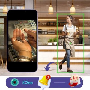 Kamera WIFI IP Zewnętrzna Obrotowa 8MPx 4K ULTRA HD 2160p Grafitowa Czarna [GREAT-8] 3