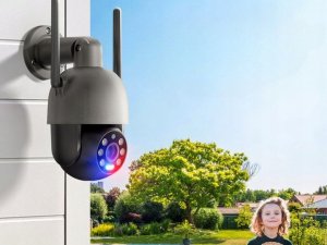 Kamera WIFI IP Zewnętrzna Obrotowa 8MPx 4K ULTRA HD 2160p Grafitowa Czarna [GREAT-8] 6