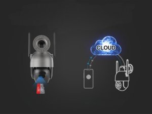 Kamera WIFI IP Zewnętrzna Obrotowa 8MPx 4K ULTRA HD 2160p Grafitowa Czarna [GREAT-8] 7