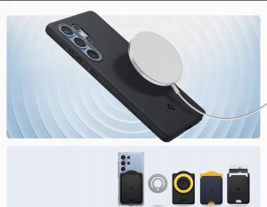 Etui Spigen Nano Pop Mag MagSafe do       Samsung Galaxy S25 Ultra czarny 4