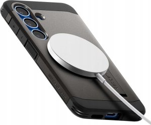 Spigen Etui Tough Armor MagSafe do Samsung Galaxy S25 szary 5