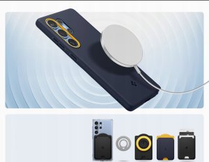 Etui Spigen Nano Pop Mag MagSafe do       Samsung Galaxy S25 Ultra granatowy 4