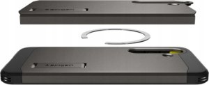 Spigen Etui Tough Armor MagSafe do  Samsung Galaxy S25+ szare 9
