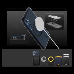 Spigen Etui Ultra Hybrid Mag MagSafe do Samsung Galaxy S25 czarny 13