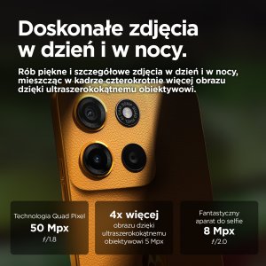 Smartfon Motorola Moto G15 8/128GB Pomarańczowy  (PB6E0015PL) 6