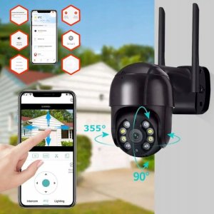 Kamera IP Wifi Bezprzewodowa 4MPx Tuya Monitoring Śledzenie MIKROFON ALARM [Tuya-Quatro] 11