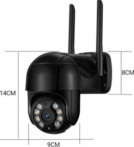 Kamera IP Wifi Bezprzewodowa 4MPx Tuya Monitoring Śledzenie MIKROFON ALARM [Tuya-Quatro] 2