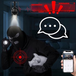 Kamera IP Wifi Bezprzewodowa 4MPx Tuya Monitoring Śledzenie MIKROFON ALARM [Tuya-Quatro] 8