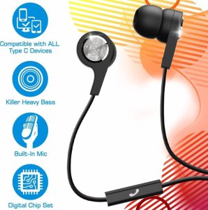 Słuchawki Maxell MAXELL USB-C EARPHONES SQUARE+ BLACK 348566 2