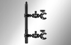 Puluz Uchwyt motocyklowy/rowerowy z dwoma zaciskami i uchwytem selfie 150 cm 8
