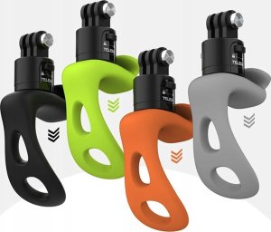 Wielofunkcyjne mocowanie silikonowe Telesin do kamer sportowych (szary) 5