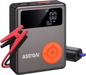 Urządzenie 4 w 1 do awaryjnego uruchamiania AstroAI DK-MF139 Jump starter + kompresor + powerbank + latarka 1