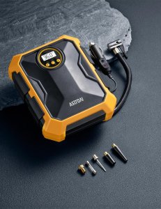 Kompresor Powietrza AstroAI CZK-3674 12V DC 100PSI (Żółty) 2