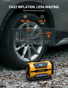 Przenośny kompresor do Kół AstroAI ATJ-8366 150 PSI 12V DC/110V AC 4
