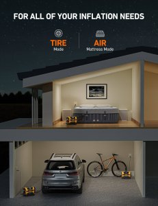 Przenośny kompresor do Kół AstroAI ATJ-8366 150 PSI 12V DC/110V AC 5