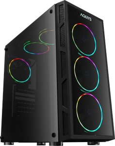 AQIRYS Obudowa do komputera ANTARES ARGB black 10