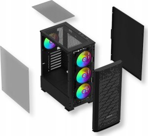 AQIRYS Obudowa do komputera GACRUX black 6