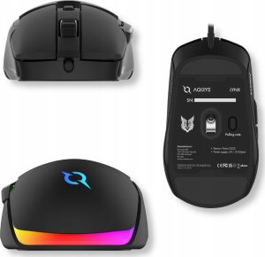 AQIRYS Myszka przewodowa LYNX black 6