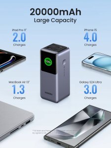 Powerbank Ugreen Nexode PB721 20000mAh Szary 6
