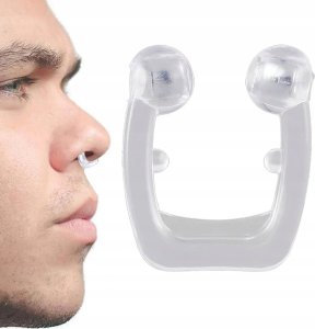 Magnetyczny klips na nos przeciw chrapaniu zacisk do nosa antychrapacz 3