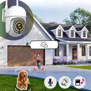 Kamera zewnętrzna WIFI Bezprzewodowa 5mpx Śledzenie APLIKACJI ZOOM MIKROFON [SIMPLY 5] 5