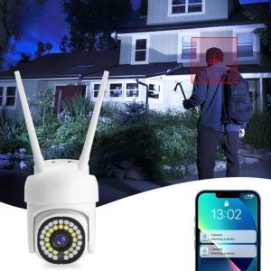 Kamera zewnętrzna WIFI Bezprzewodowa 5mpx Śledzenie APLIKACJI ZOOM MIKROFON [SIMPLY 5] 7