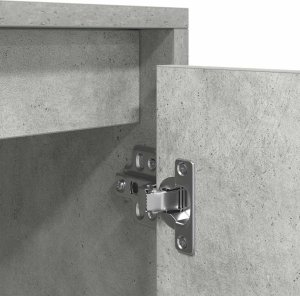 vidaXL Szafka RTV Beton Szary 188,5x41x50 cm Drewno klejone 10