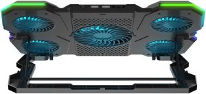 Rampage AD-RC14 X-RANGER Podstawka chłodząca pod laptop 9-17" RGB regulowana 5