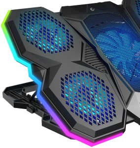 Rampage AD-RC14 X-RANGER Podstawka chłodząca pod laptop 9-17" RGB regulowana 6