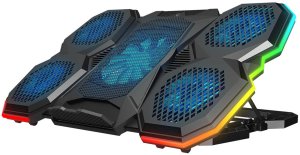 Rampage AD-RC14 X-RANGER Podstawka chłodząca pod laptop 9-17" RGB regulowana 8