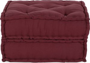 vidaXL Puf modułowy, bordowy, 70x70x36, materiał 2