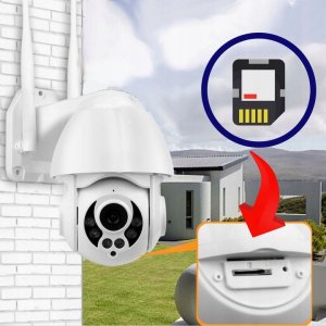 ZEWNĘTRZNA KAMERA OBROTOWA WIFI IP BEZPRZEWODOWA 5Mpx ZOOM X4 QHD SD AUDIO [GUARD-LIGHT] 7