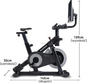 Rower spinningowy NordicTrack X24 z wyświetlaczem 11