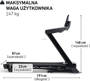 Bieżnia elektryczna NordicTrack T10 z wyświetlaczem 15