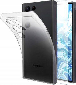 Etui Do Samsung Galaxy S25 Ultra (Przezroczyste, Silikon, Ochronne)   Szkło 1