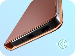 Hello Case Etui z Klapką do Samsung Galaxy S25 Plus Magnetyczne Brązowe 8